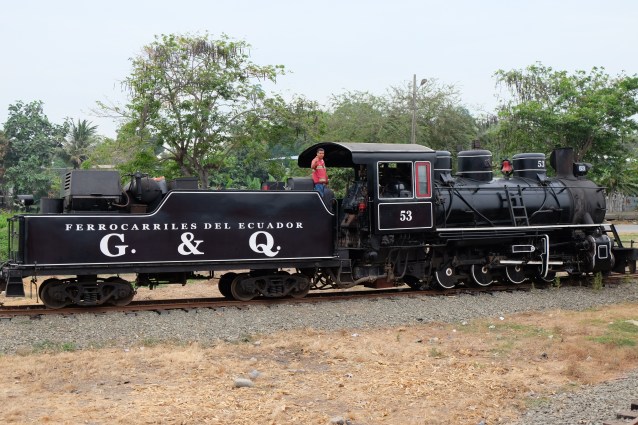 Steam engine for the last part of the trip